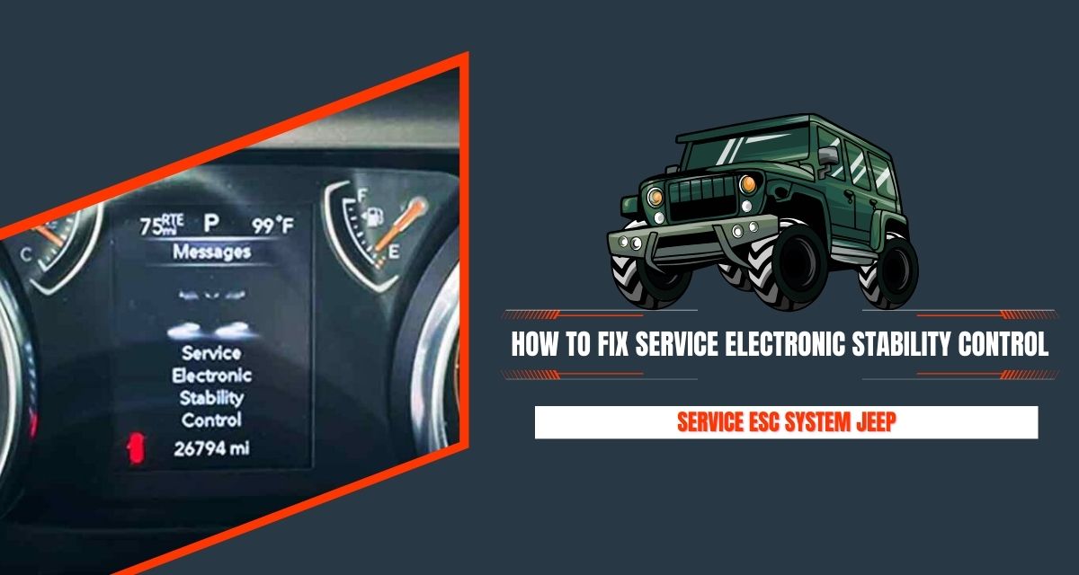 How to fix service electronic stability control